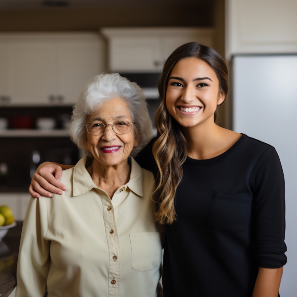 heartwarming images of caregivers providing companion
